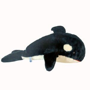 Sea World 1986 Shamu Orca Killer Whale Plush Toy Stuffed Animal 22"